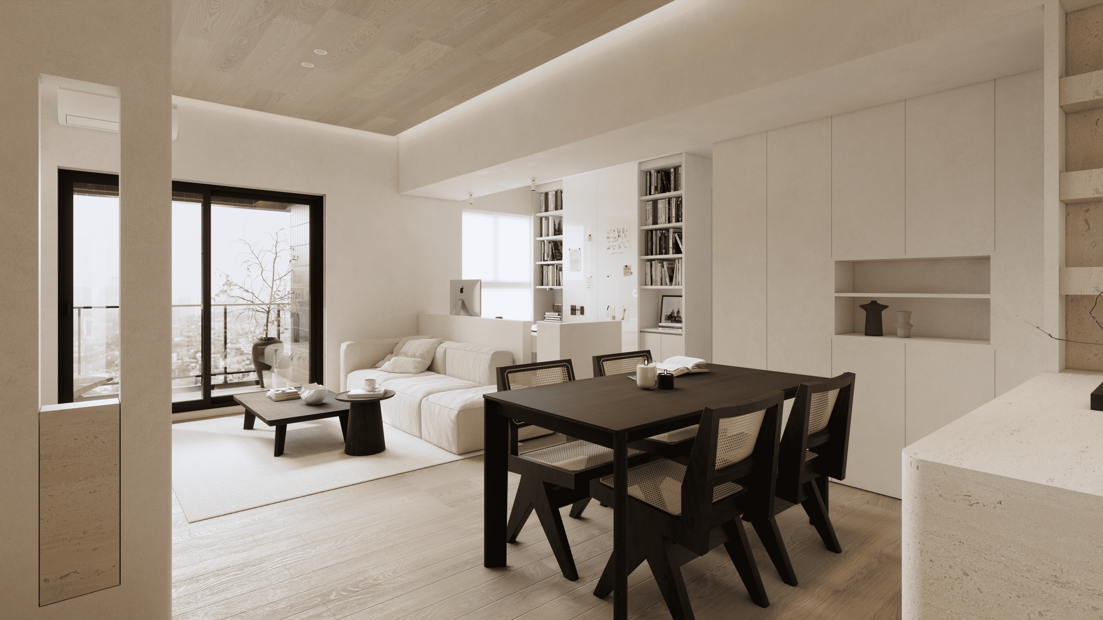 霧光留白 32坪,3房2廳,日式風,新成屋